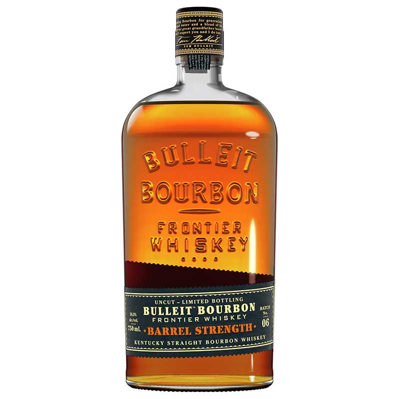 Bulleit Barrel Strength Bourbon Whiskey 750ml