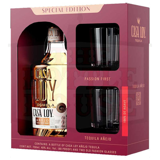 Casa Loy Anejo Gift Set Tequila 750ml