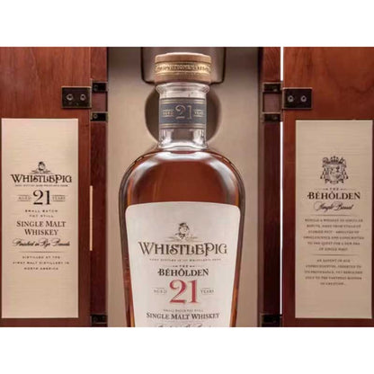 WhistlePig 21 Years The Beholden Single Malt Whiskey 750ml